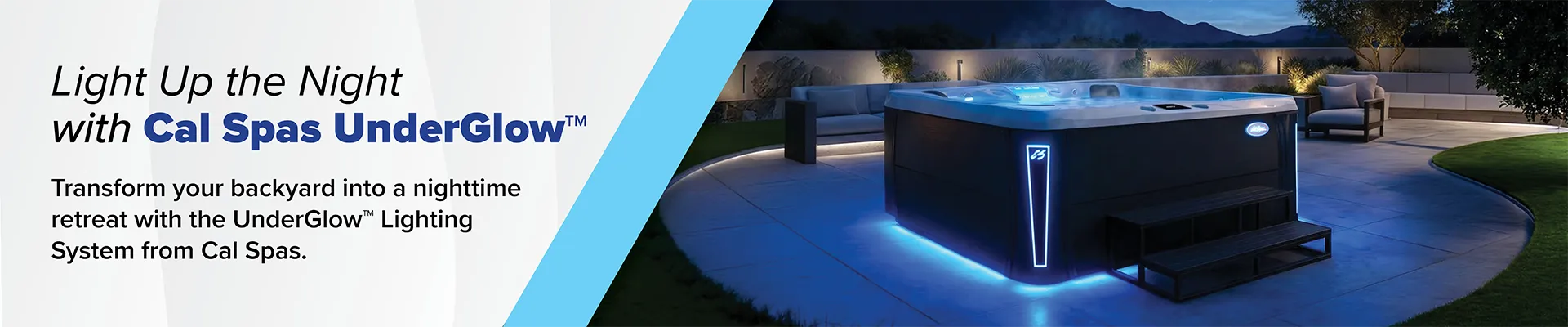 Calspas hot tub being used in a family setting - Euless